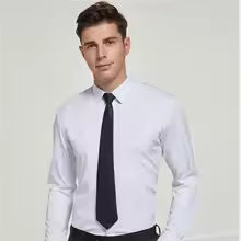 Men's White Shirt Long-sleeved Non-iron Business Professional Work Collared Clothing Casual Suit Button Tops Plus Size